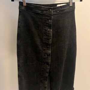 Abercrombie & Fitch Denim Midi Skirt